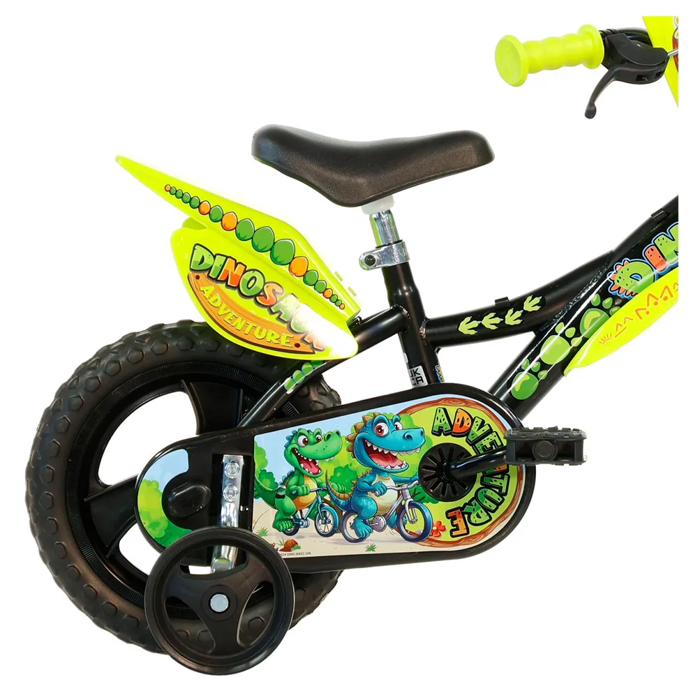 Dino Bikes Dino Adventure 12´´ Cykel, Black / yellow, 3-5Y Dino Bikes Dino Adventure 12´´ Cykel, Black / yellow, 3-5Y