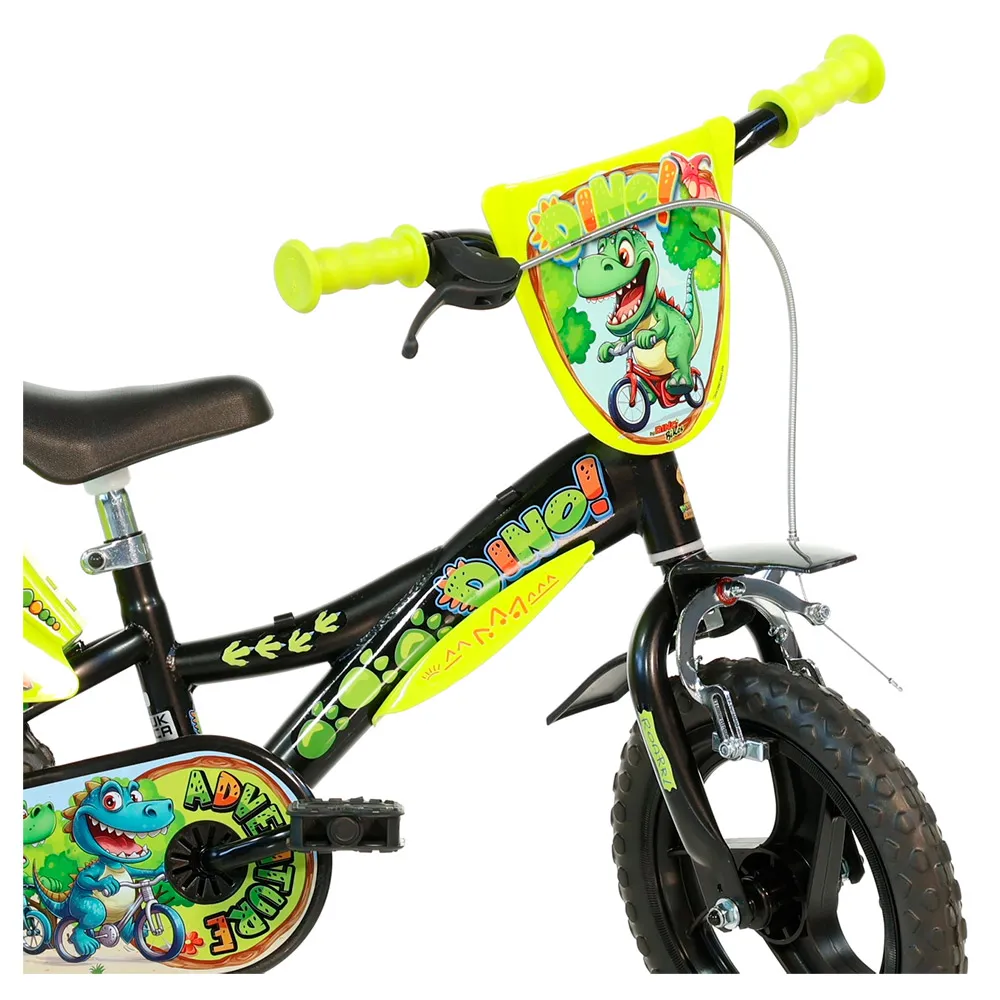 Dino Bikes Dino Adventure 12´´ Cykel, Black / yellow, 3-5Y Dino Bikes Dino Adventure 12´´ Cykel, Black / yellow, 3-5Y