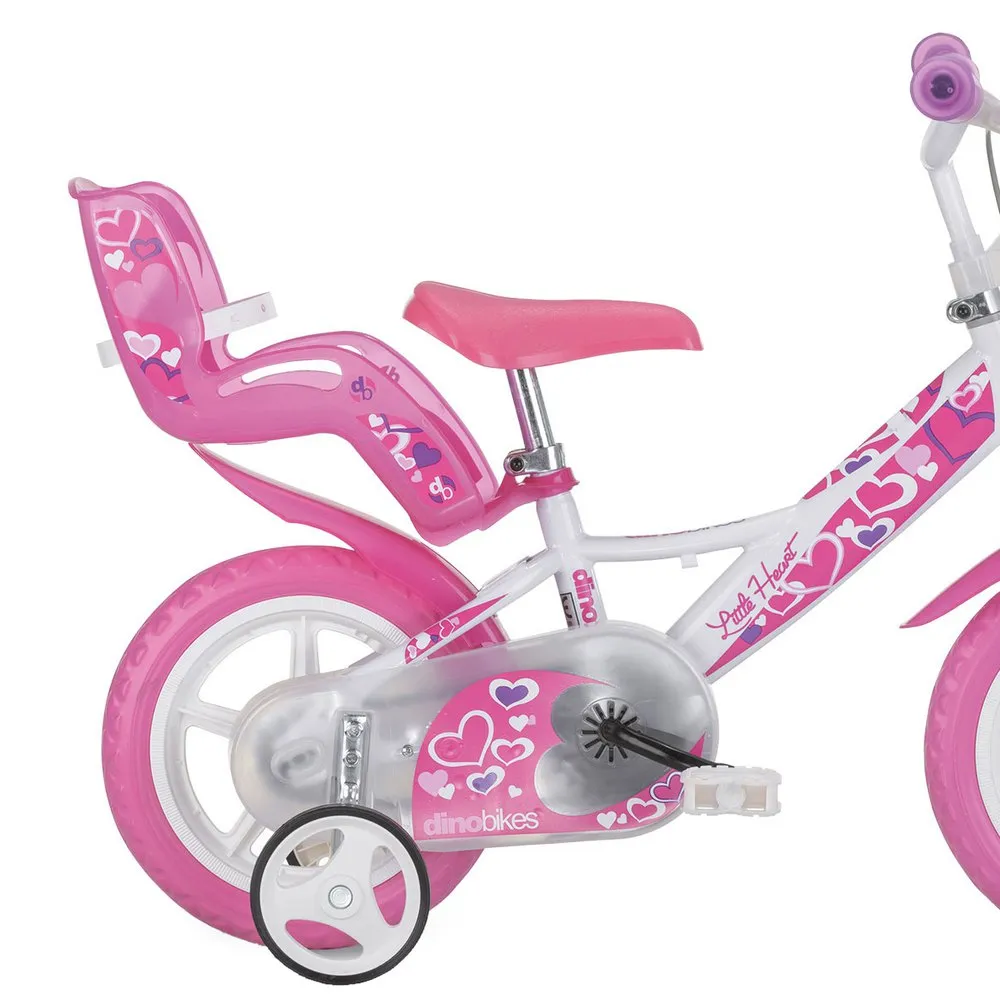Dino Bikes Hearts 12´´ Cykel, White, 3-5Y Dino Bikes Hearts 12´´ Cykel, White, 3-5Y