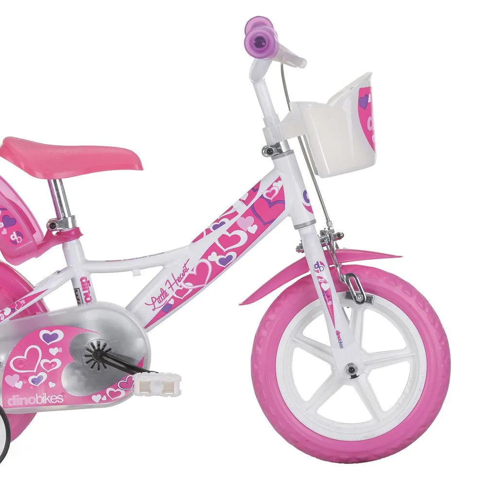 Dino Bikes Hearts 12´´ Cykel, White, 3-5Y Dino Bikes Hearts 12´´ Cykel, White, 3-5Y
