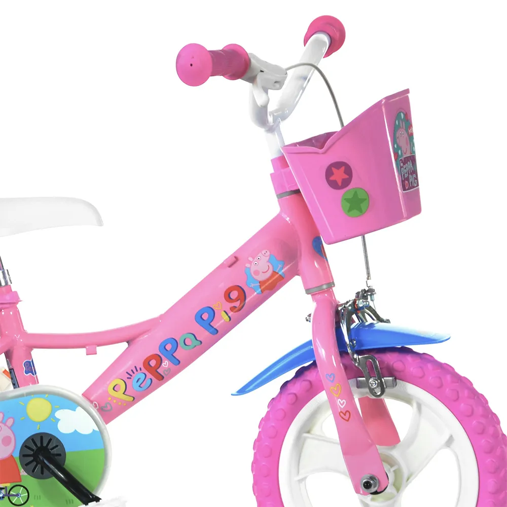 Dino Bikes Peppa Pig 12 Cykel, Pink, 3-5Y