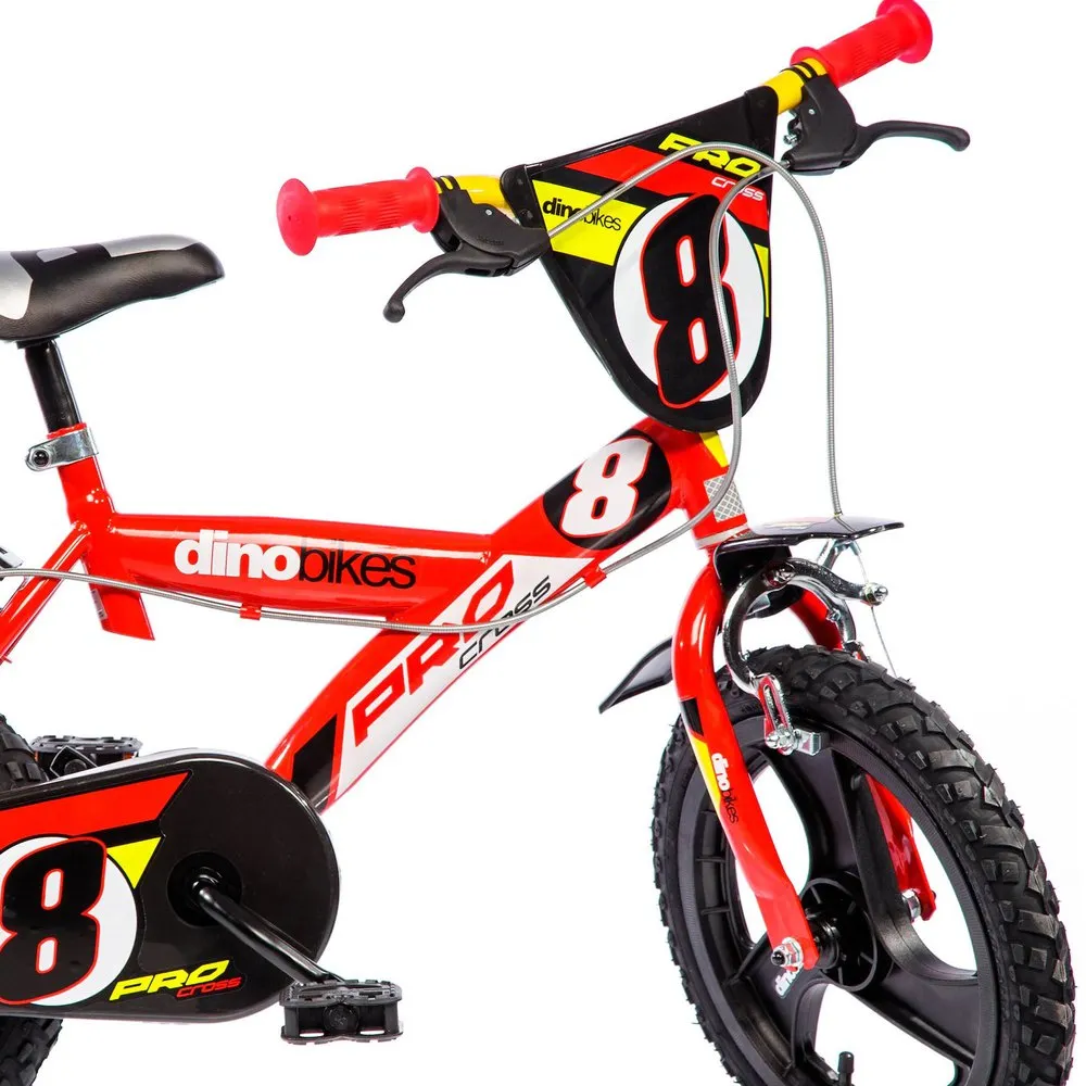 Dino Bikes Pro Cross 14´´ Cykel, Red, 4-6Y Dino Bikes Pro Cross 14´´ Cykel, Red, 4-6Y