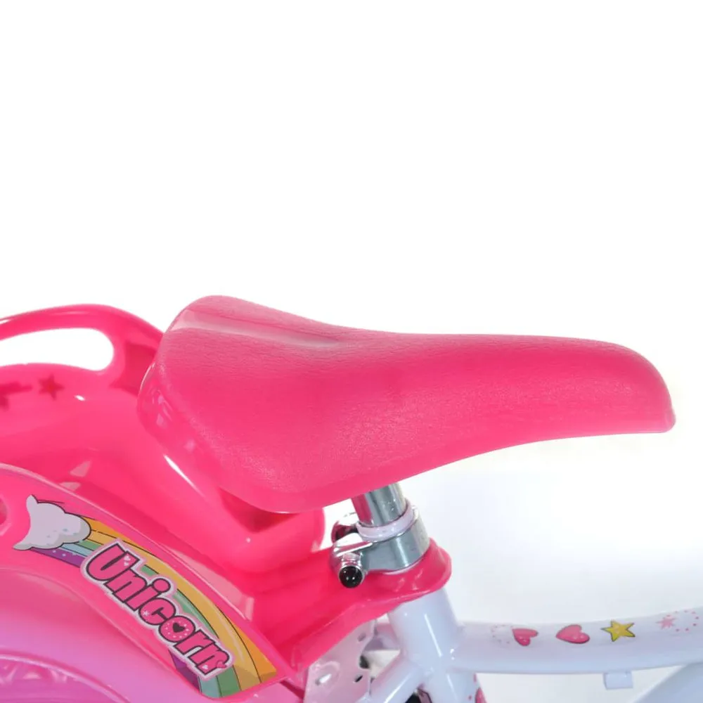 Dino Bikes Unicorn 12 Cykel, Pink, 3-5Y