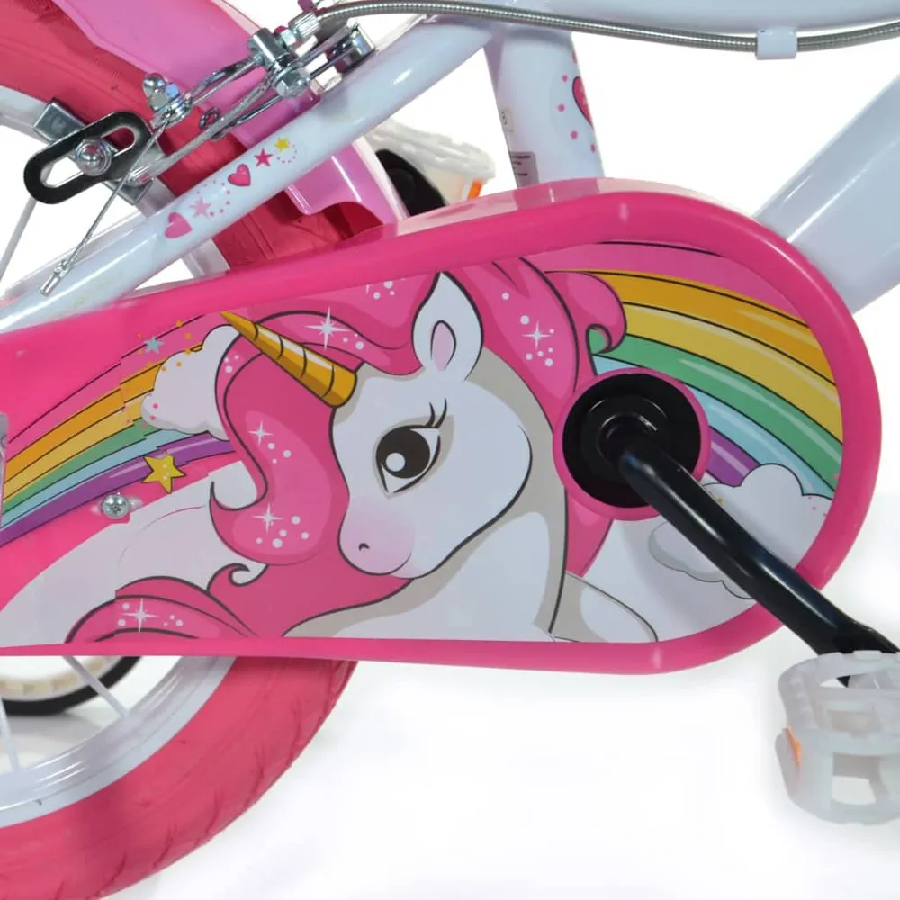 Dino Bikes Unicorn 16 Cykel, Pink, 4-5Y Dino Bikes Unicorn 16 Cykel, Pink, 4-5Y