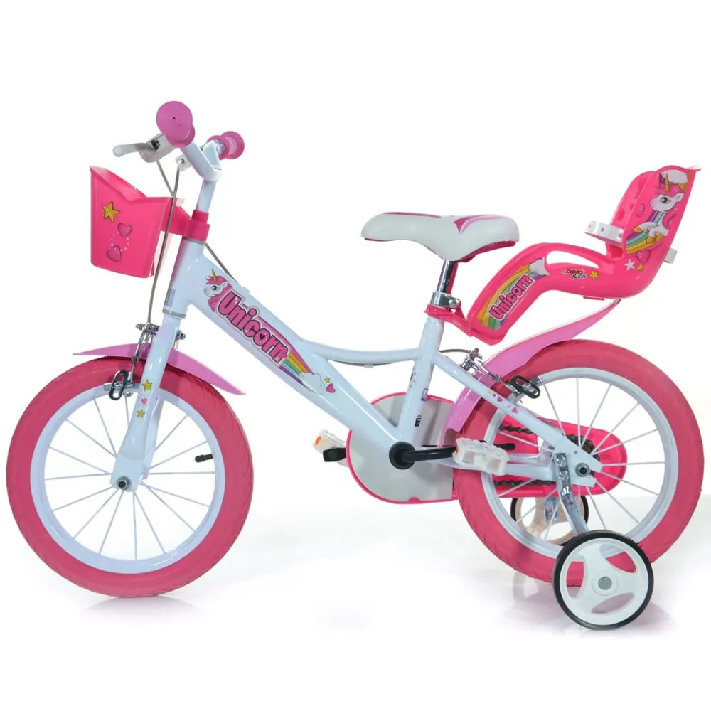 Dino Bikes Unicorn 16 Cykel, Pink, 4-5Y Dino Bikes Unicorn 16 Cykel, Pink, 4-5Y