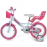 Dino Bikes Unicorn 16 Cykel Refurbished, Pink, 4-5Y