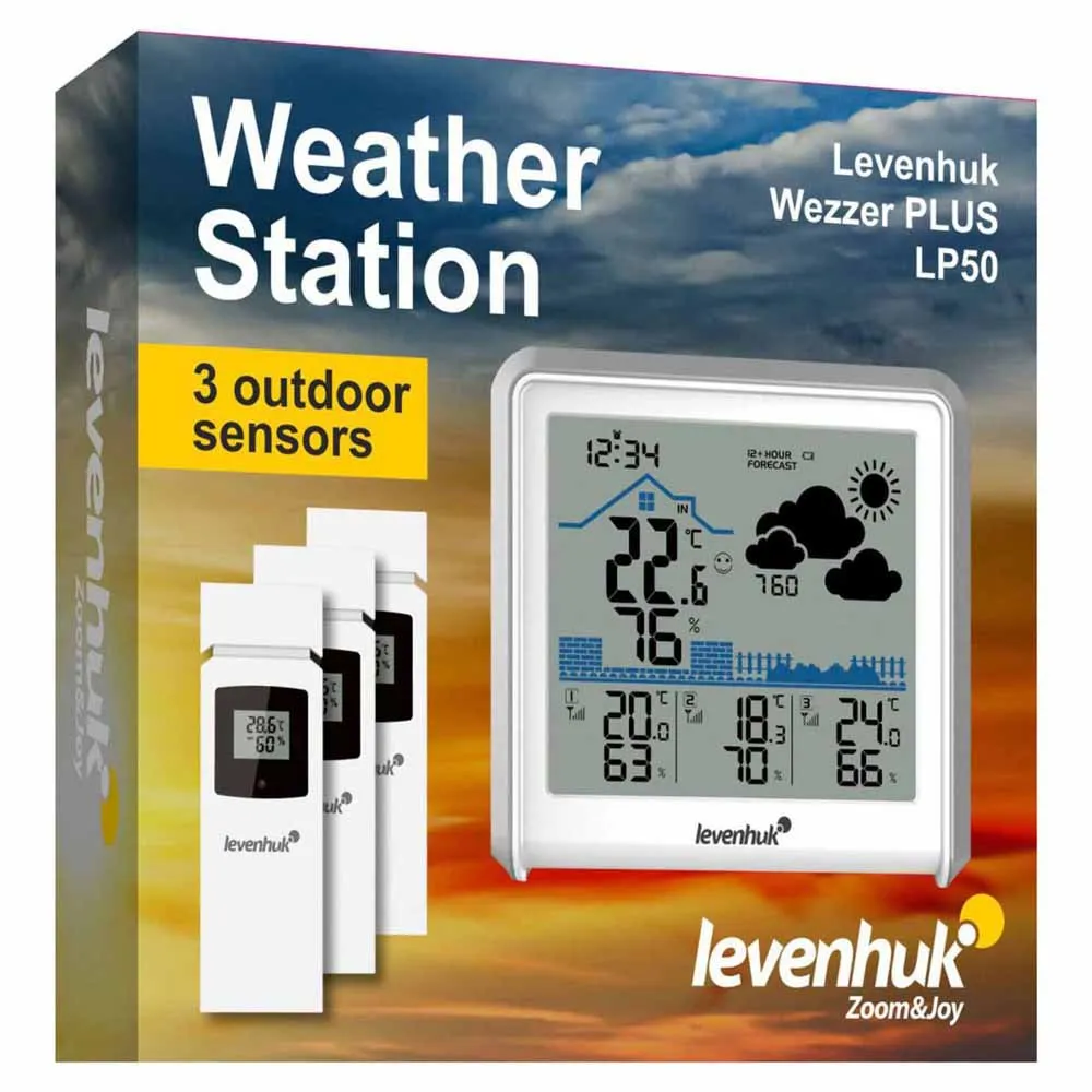 Discovery Wezzer Plus Lp50 Väderstation, White / silver, One Size Discovery Wezzer Plus Lp50 Väderstation, White / silver, One Size