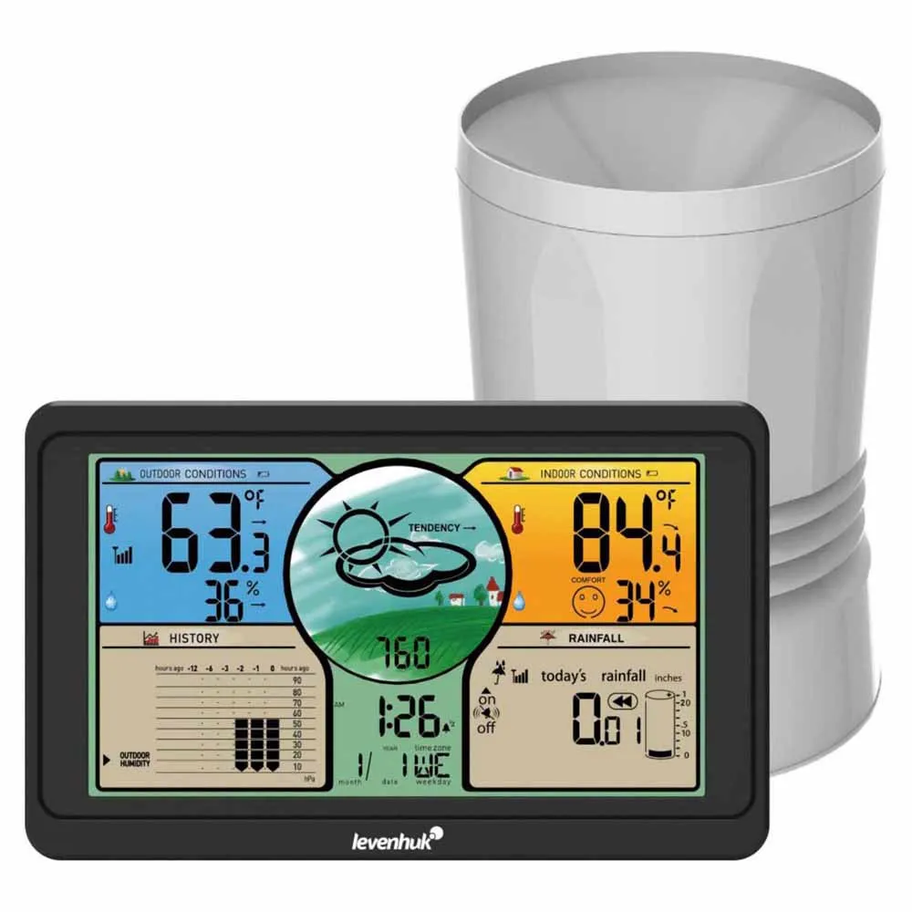 Discovery Wezzer Plus Lp70 Väderstationsdisplay, Black / grey, One Size Discovery Wezzer Plus Lp70 Väderstationsdisplay, Black / grey, One Size