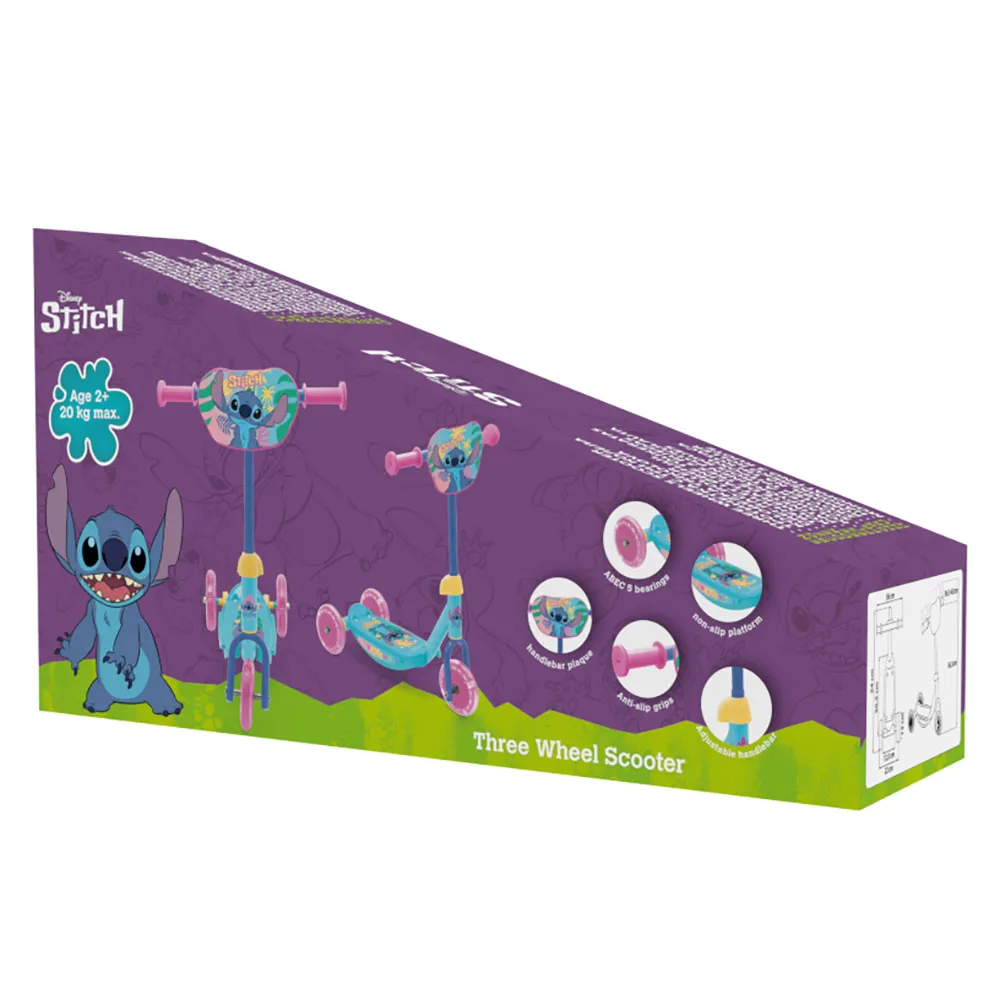 Disney 3 Wheels Baby Stitch Sparkcykel, Pink / blue, One Size
