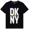 Dkny D25e09 T-shirt Med Korta ärmar, Black, 10Y