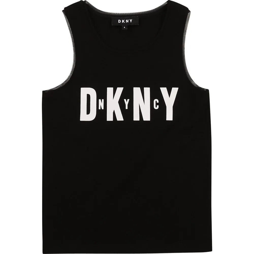 Dkny D35r21 ärmlös T-shirt, Black, 8Y Dkny D35r21 ärmlös T-shirt, Black, 8Y