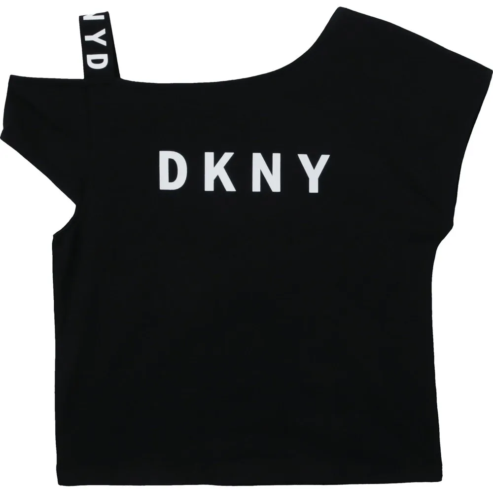 Dkny D35r44 ärmlös T-shirt, Black, 8Y