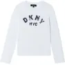Dkny D35r57-10b T-shirt Med Lång ärm, White, 6Y