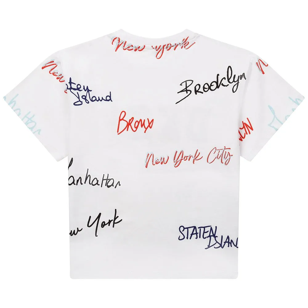 Dkny D35s00 T-shirt Med Korta ärmar, White, 14Y