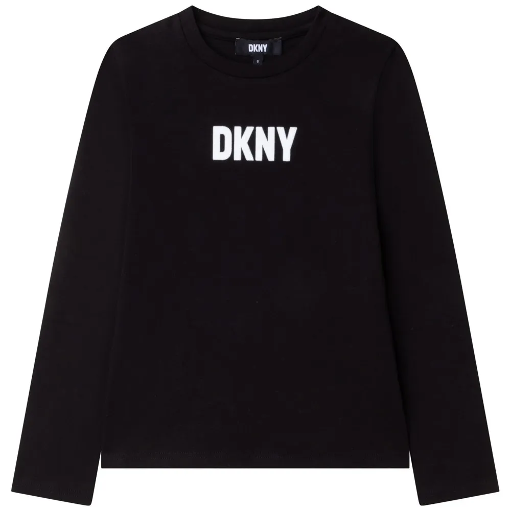 Dkny D35s32 T-shirt Med Lång ärm, Black, 10Y Dkny D35s32 T-shirt Med Lång ärm, Black, 10Y