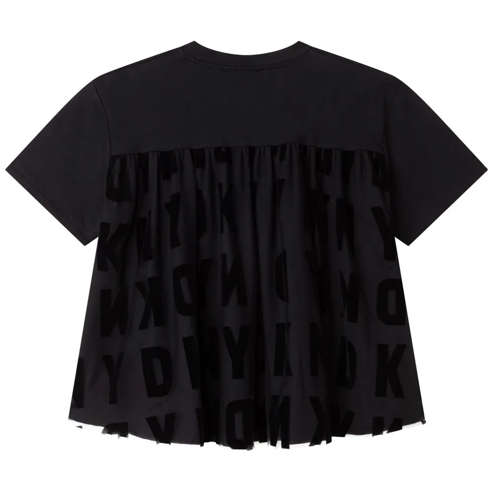 Dkny D35s43 T-shirt Med Korta ärmar, Black, 8Y Dkny D35s43 T-shirt Med Korta ärmar, Black, 8Y