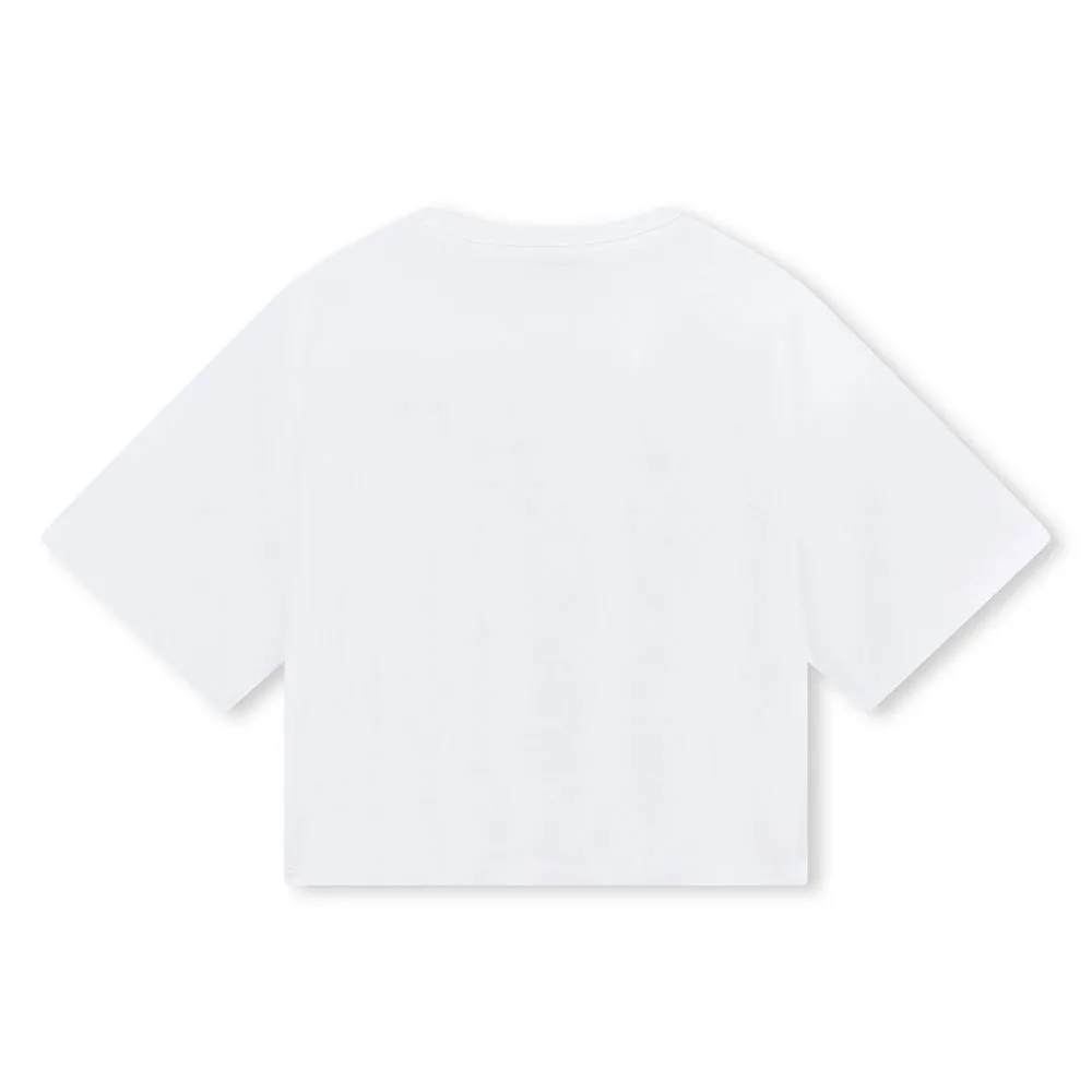 Dkny D60244 T-shirt Med Korta ärmar, White, 16Y