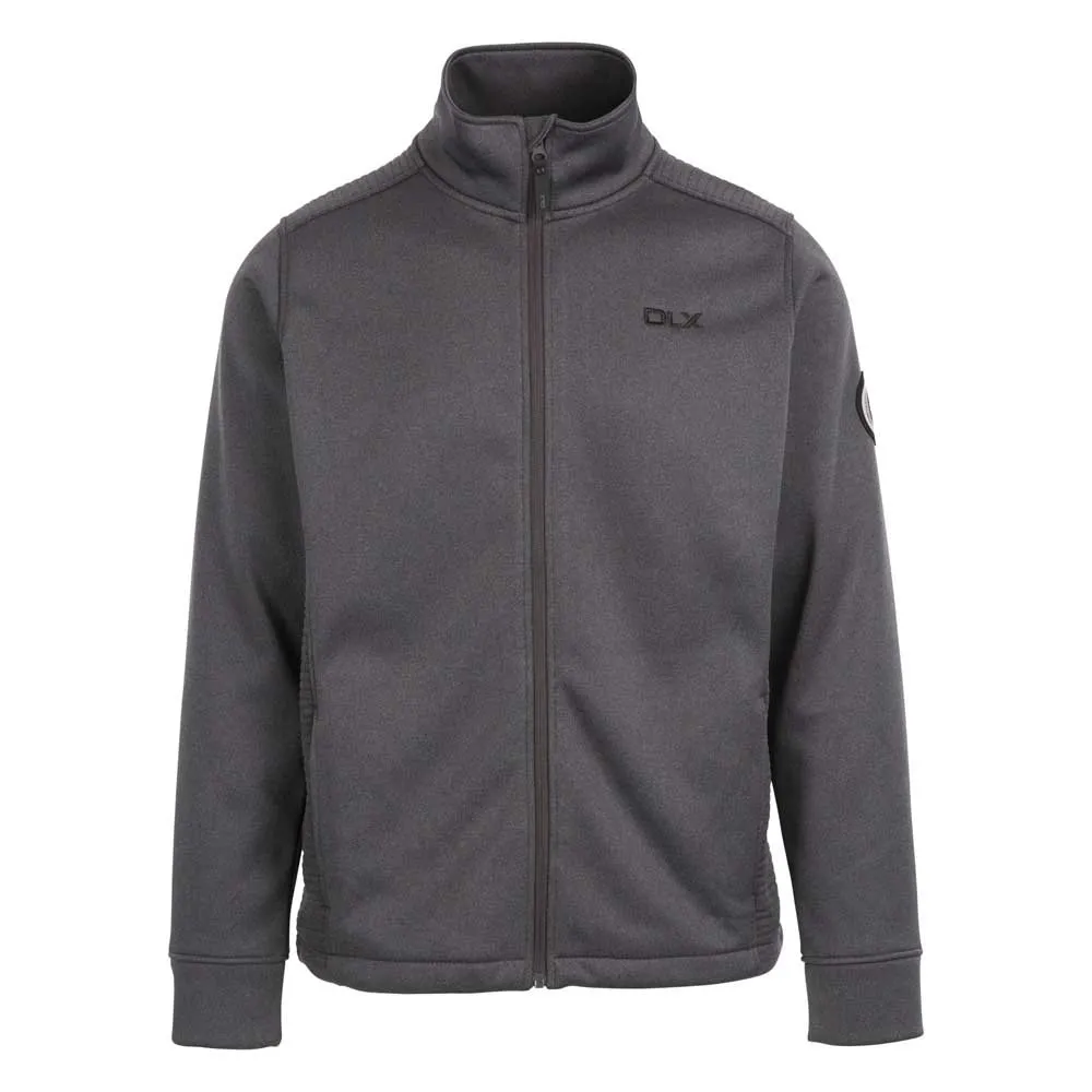 Dlx Angus Fleecejacka Med Dragkedja, Dark grey