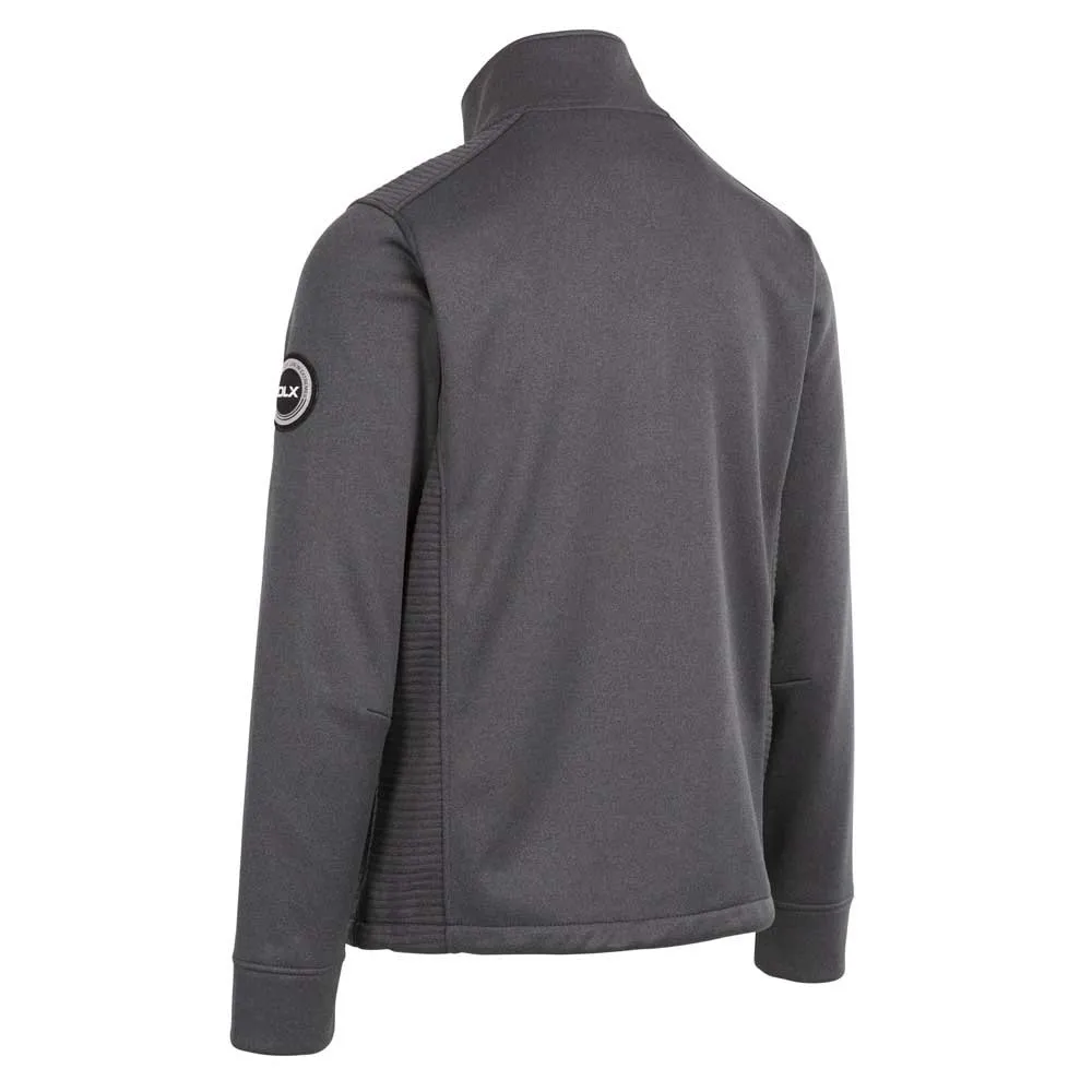 Dlx Angus Fleecejacka Med Dragkedja, Dark grey