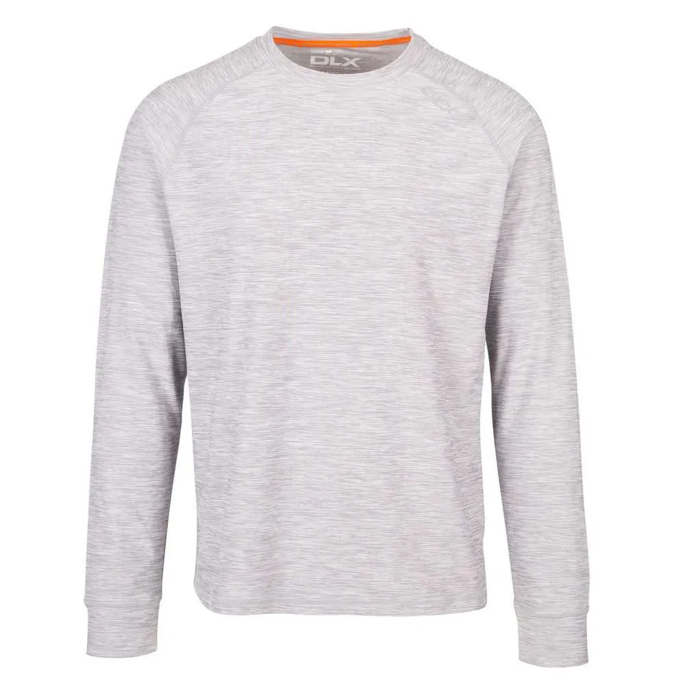 Dlx Callum T-shirt Med Lång ärm, Platinum marl