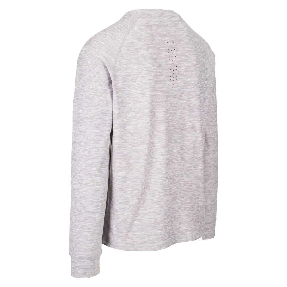 Dlx Callum T-shirt Med Lång ärm, Platinum marl