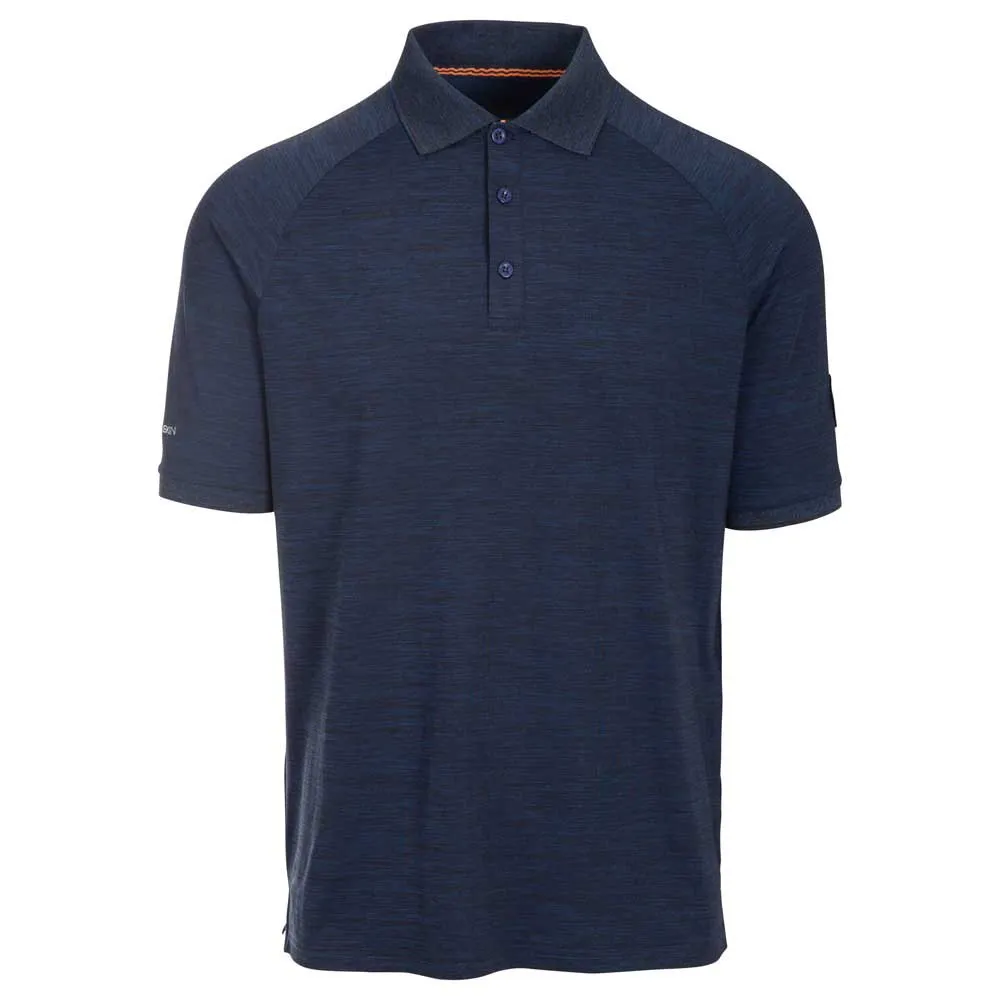 Dlx Kelleth Kortärmad Polotröja, Navy marl