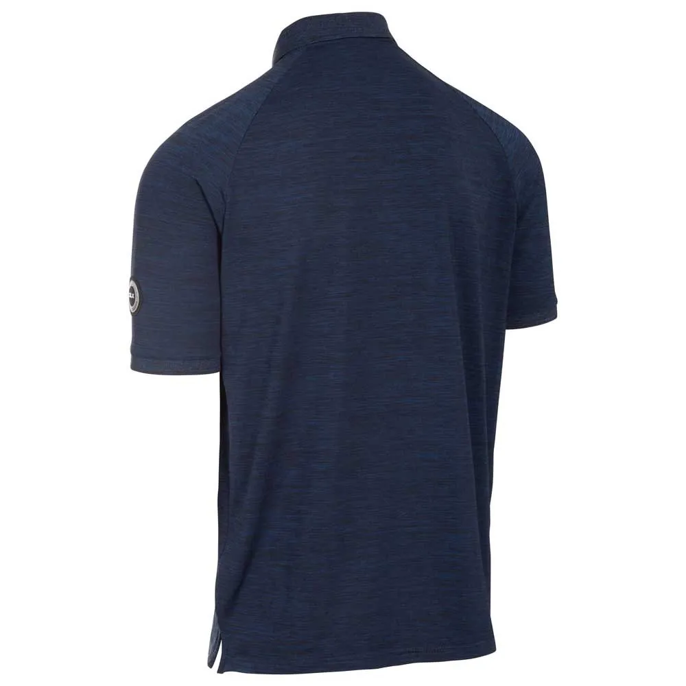 Dlx Kelleth Kortärmad Polotröja, Navy marl