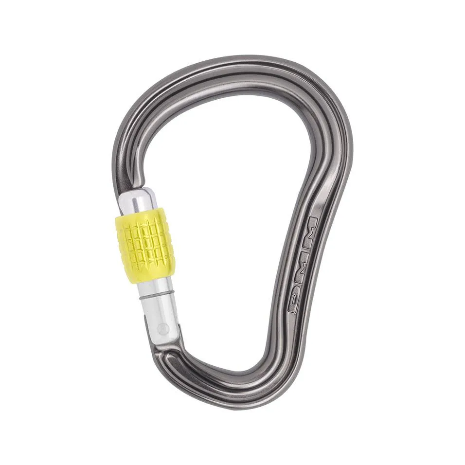DMM Shadow Hms Screwgate, Titanium/Lime, One Size