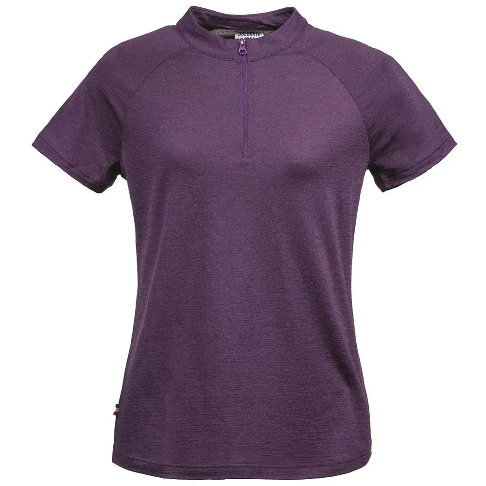 Dolomite Cristallo merino Zip T-shirt Med Korta ärmar