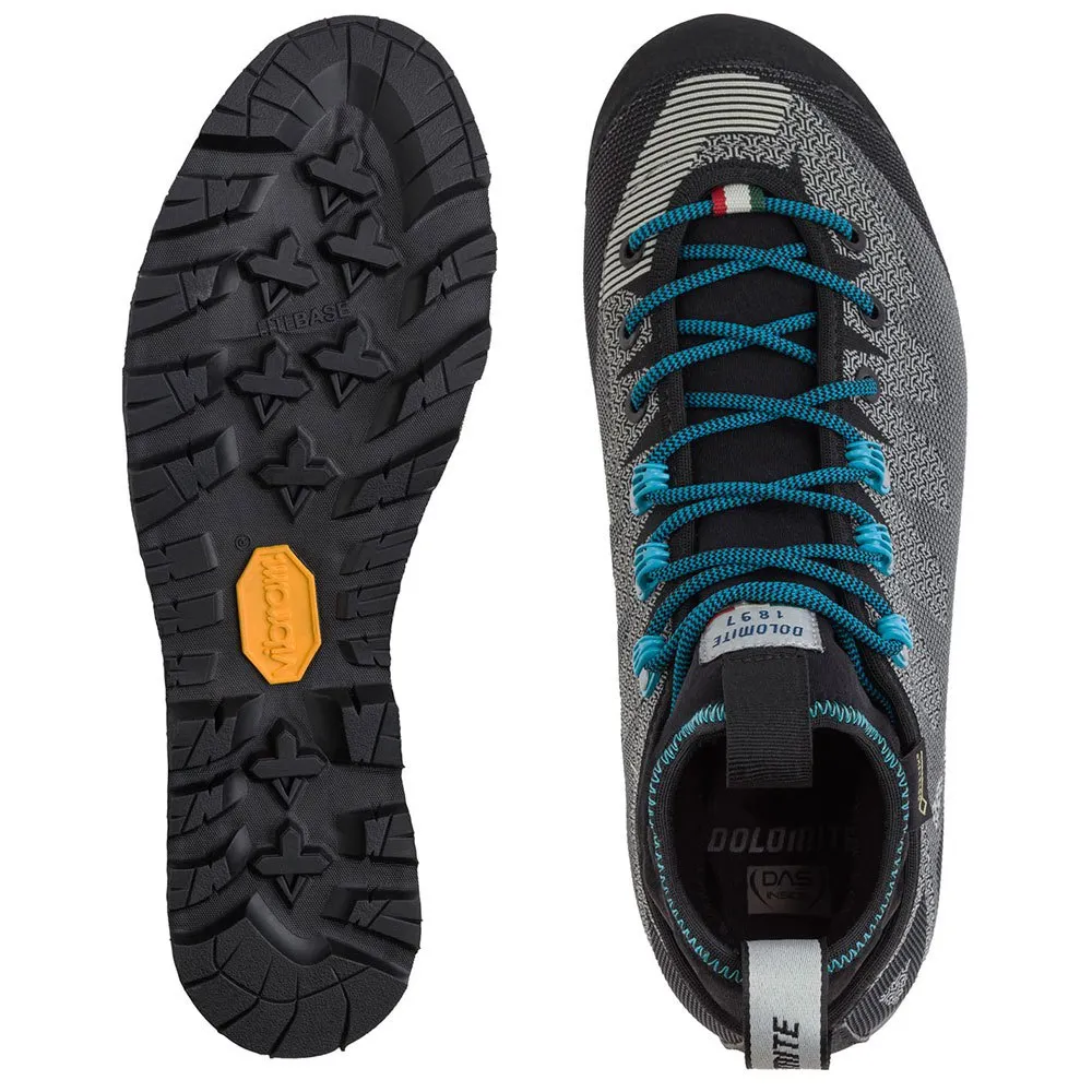 Dolomite Veloce Goretex Approachskor, Pewter grey / lake blue