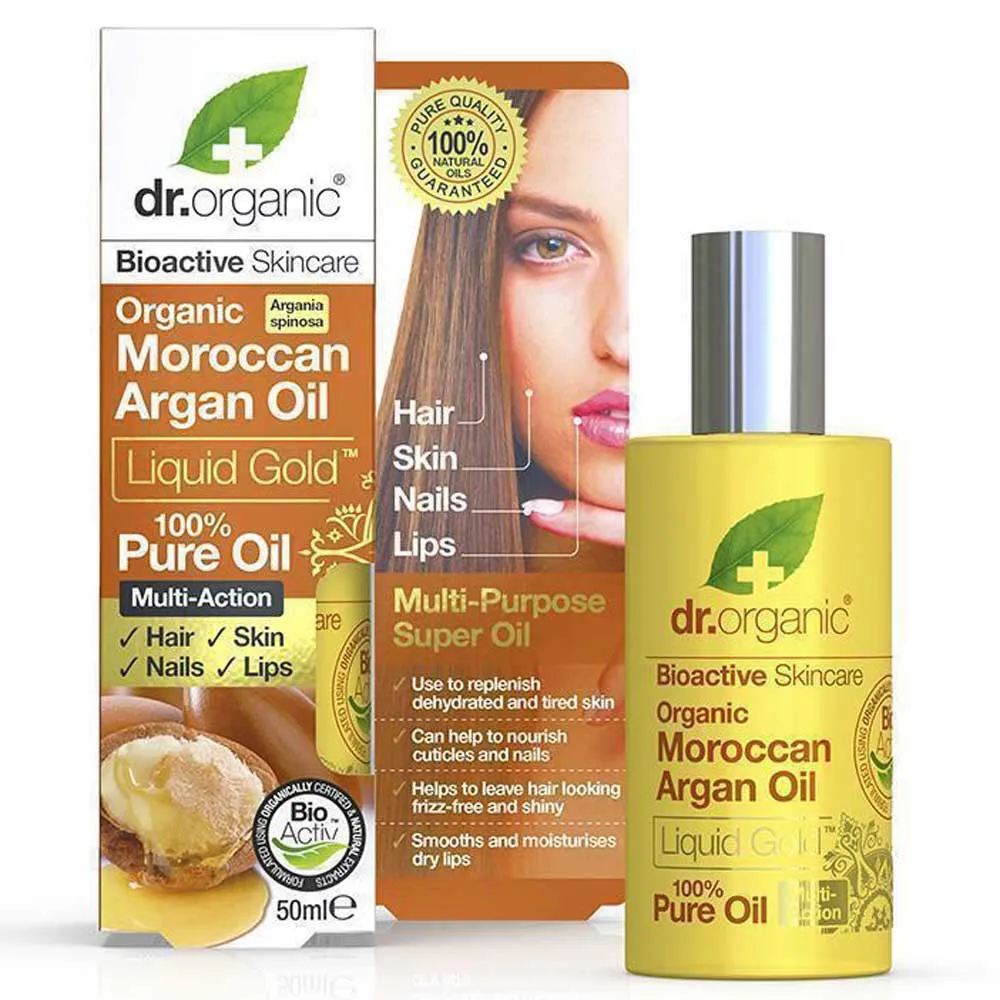 Dr. Organic Marockansk Arganolja Ren Olja 50ml, White / brown, 50ml Dr. Organic Marockansk Arganolja Ren Olja 50ml, White / brown, 50ml