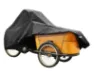 DS Covers cargo 3 hjul, vattentät, med huva, Black, One Size