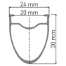 DT Swiss Ar 1600 Spline 30 700 Wts Cl Disc Tubeless Landsvägscykelns Bakhjul, Black, 12 x 142mm, Shimano/Sram HG