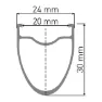 DT Swiss AR 1600 Spline 30 Bakhjul