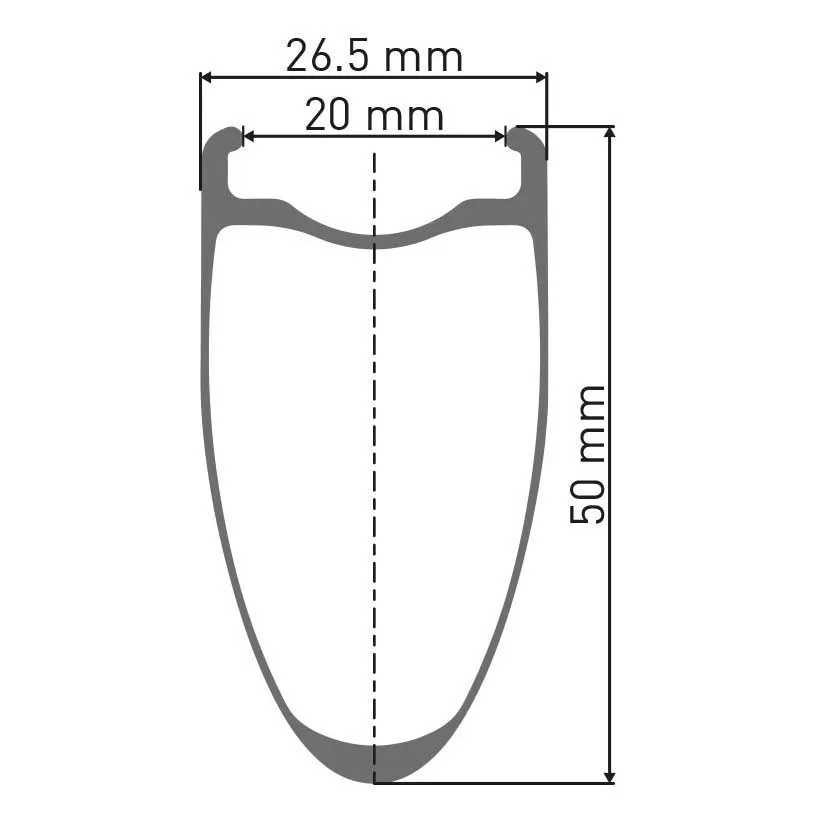 DT Swiss Arc 1100 Dicut 50 Disc Cl Tubeless + Continental Aero 111 700 X 26 Framhjul För Landsvägscykel, Black, 12 x 100mm