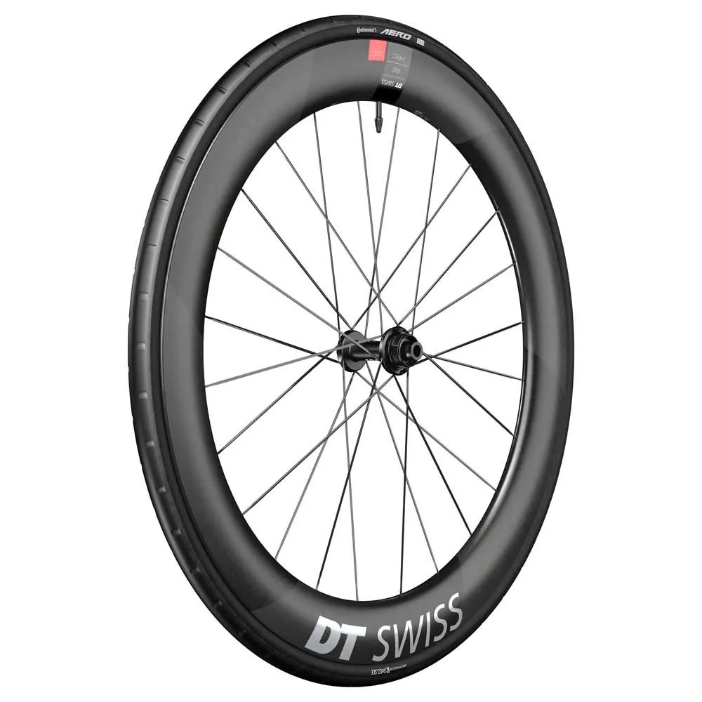 DT Swiss Arc 1100 Dicut 62 Disc Cl Tubeless + Continental Aero 111 700 X 26 Framhjul För Landsvägscykel, Black, 12 x 100mm DT Swiss Arc 1100 Dicut 62 Disc Cl Tubeless + Continental Aero 111 700 X 26 Framhjul För Landsvägscykel, Black, 12 x 100mm
