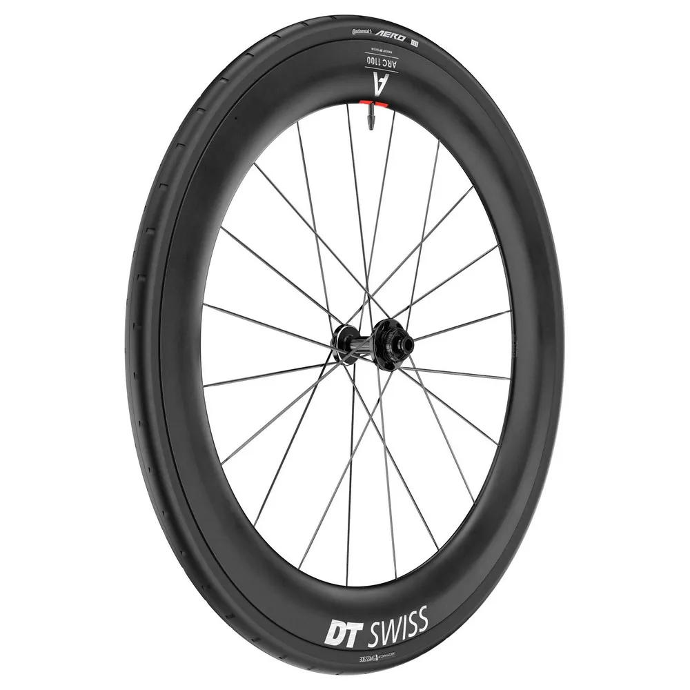 DT Swiss Arc 1100 Dicut 65 Cl Disc Tubeless + Continental Aero 111 29-622 Framhjul För Landsvägscykel, Black, 12 x 100mm DT Swiss Arc 1100 Dicut 65 Cl Disc Tubeless + Continental Aero 111 29-622 Framhjul För Landsvägscykel, Black, 12 x 100mm