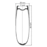 DT Swiss Arc 1100 Dicut 80 Tubeless Framhjul För Landsvägscykel, Black, 5 x 100mm