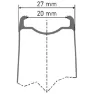 DT Swiss Arc 1100 Dicut Cl Disc Tubeless Landsvägscykelns Bakhjul, Black, 12 x 142mm, Shimano/Sram HG