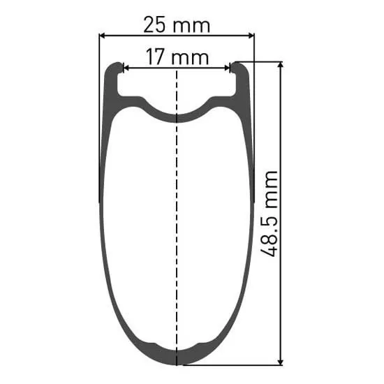 DT Swiss Arc 1400 Dicut 48 Tubeless Framhjul För Landsvägscykel, Black, 5 x 100mm