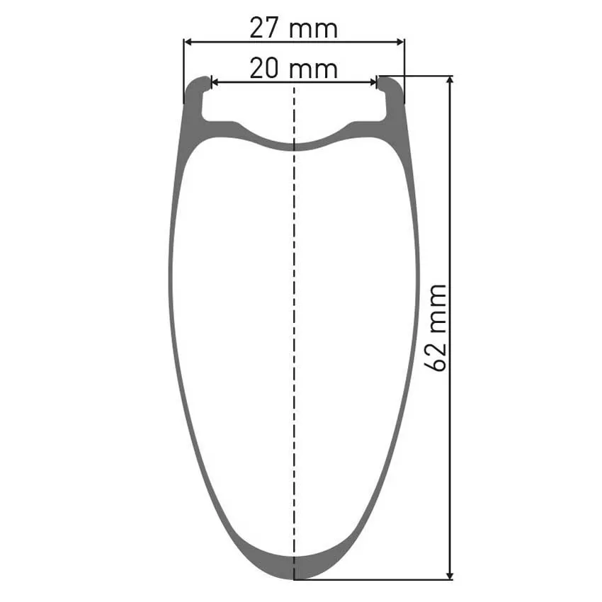 DT Swiss Arc 1400 Dicut 62 Disc Cl Tubeless + Continental Aero 111 700 X 26 Framhjul För Landsvägscykel, Black, 12 x 100mm