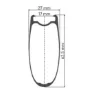 DT Swiss Arc 1400 Dicut 62 Tubeless Framhjul För Landsvägscykel, Black, 5 x 100mm