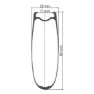 DT Swiss Arc 1400 Dicut 80 Tubeless Framhjul För Landsvägscykel, Black, 5 x 100mm