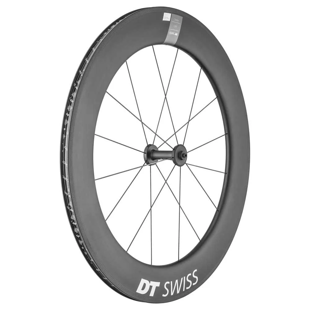DT Swiss Arc 1400 Dicut 80 Tubeless Framhjul För Landsvägscykel, Black, 5 x 100mm DT Swiss Arc 1400 Dicut 80 Tubeless Framhjul För Landsvägscykel, Black, 5 x 100mm