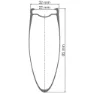 DT Swiss Arc 1400 Dicut 85 Cl Disc Tubeless + Continental Aero 111 26-622 Framhjul För Landsvägscykel, Black, 12 x 100mm