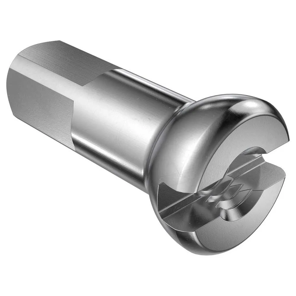 DT Swiss Brasspro Head Pro Lock 2.0/fg 2.3 Nipplar, Silver, 14mm