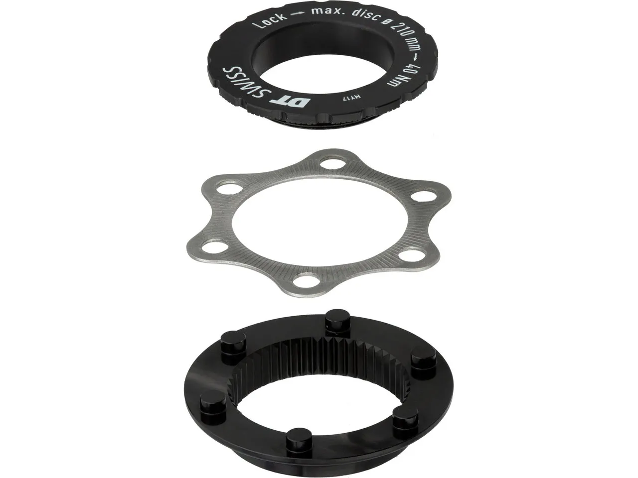 DT Swiss Bremsscheibenadapter Center Lock auf 6-Loch für MTB