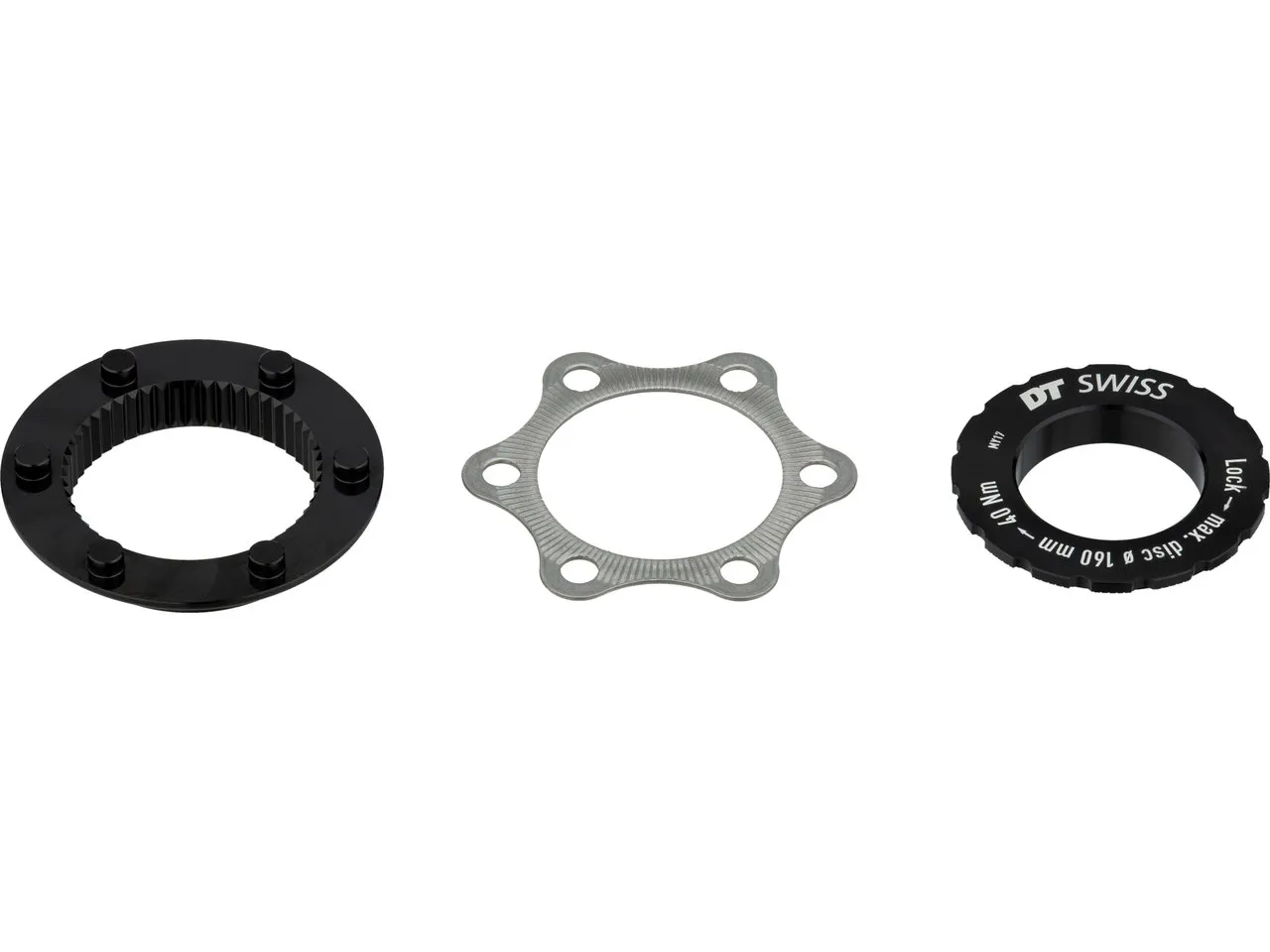 DT Swiss Bremsscheibenadapter Center Lock auf 6-Loch für Road, Black, One Size DT Swiss Bremsscheibenadapter Center Lock auf 6-Loch für Road, Black, One Size