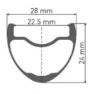 DT Swiss Crc 1400 Spline 24 Cl Disc Tubeless Landsvägscykelns Bakhjul, Black, 12 x 142mm, Shimano/Sram HG
