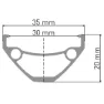 DT Swiss D 1900 Classic No Brake 26´´ Mtb Framhjul, Black, 20 x 110mm